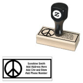 VREDESTEKEN Rubber Stempel (Gestempeld)