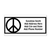 VREDESTEKEN Rubber Stempel (Afrduk)