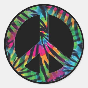 Vredesteken Stickers - Regenboog Hippy Hippie Desi