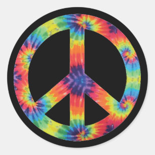 Vredesteken Stickers - Regenboog Hippy Hippie Desi