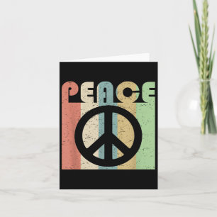 Vredesteken Symbool Inspirerende quote Retro GR Kaart