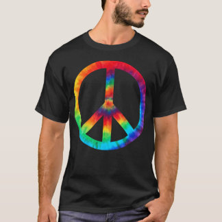 Vredesteken Tie Dye Hippies Kerst Shirten T-shirt