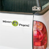 Vredesteken van de Groene Maan Bumpersticker (Op Truck)