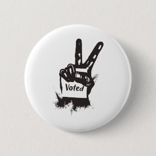 Vredesteken verkiezing Ik heb gestemd Harris A. Al Ronde Button 5,7 Cm