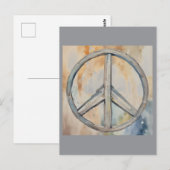 Vredesteken Waterverf schilderkunst Briefkaart (Voorkant / Achterkant)