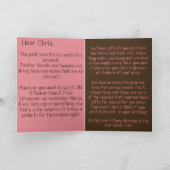 Vredestekenen Gedicht Gepersonaliseerde Kaart (Binnen)