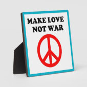 VREDESTEKST "MAKE VAN NIET-WAR" FOTOPLAAT (Voorkant)