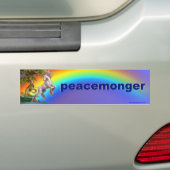 vredestichter bumpersticker (Op auto)
