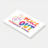 Vredesuit Elementary School Tie Dye Laatste Dag  Post-it® Notes (Schuin)