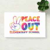 Vredesuit Elementary School Tie Dye Laatste Dag  Post-it® Notes (Kantoor)