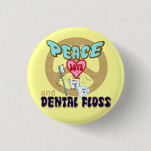 VREDESVERLIES, DENTALE STROOM RONDE BUTTON 3,2 CM