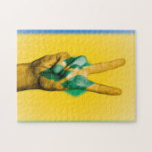 Vredesvlag van de Grenadines. Legpuzzel (Horizontaal)