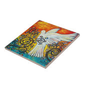 vredesvlucht in Dove Tile Tegeltje (Zijkant)