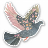 Vredesvogel Sticker (Voorkant)