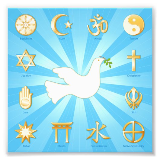 Vredeswereld Foto Afdruk (Voorkant)