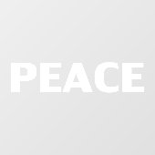 Vredeswitter-minimalistisch modern, elegant raamsticker (Vel)