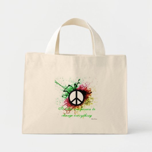 Vredeszak Mini Tote Bag (Voorkant)