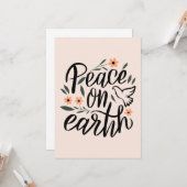 Vredig Aardse Bloemstuk Kaart (Voorkant / Achterkant in situ)