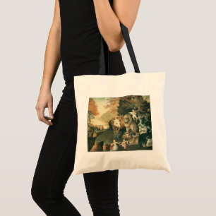 Vredig Koninkrijk door Edward Hicks Vintage Volksk Tote Bag