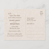 Vredige bergmeerlandschap  foto aankondigingskaart (Achterkant)