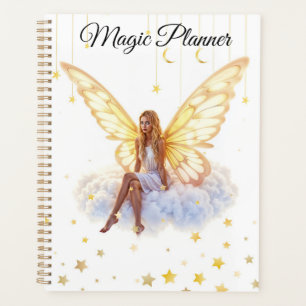 Vredige elegante fee gloed lucht luchtig en licht planner