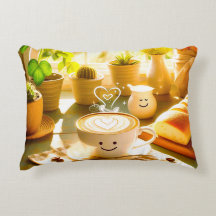 Vredige en hartverwarmende cappuccino-ochtend