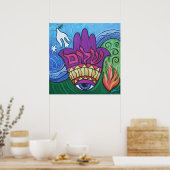 Vredige Hamsa Print (Keuken)