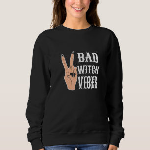 Vredige Hand Slechte Heks Vibes Trui