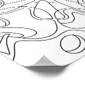 Vredige herfst: Abstracte appels kleuren Poster (Hoek)