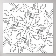 Vredige herfst: Abstracte appels kleuren