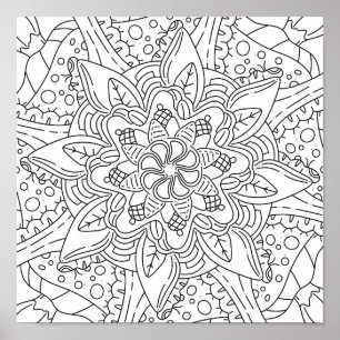 Vredige herfst: houtkleur poster