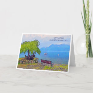 VREDIGE ITALIAANSE LAKESIDE SCENE KAART
