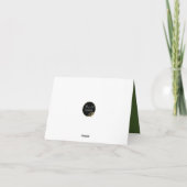 Vredige Kerstmis - Snowy Pine Tree Branches Kaart (Achterkant)