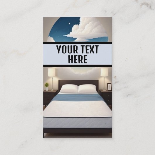 Vredige nachten slapen visitekaartje (Voorkant)