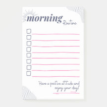 Vredige Ochtendroutine Checklist Kunst