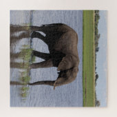 vredige olifant legpuzzel (Horizontaal)