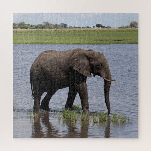 vredige olifant legpuzzel (Verticaal)