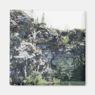 Vredige steengroeve natuur fotografie magneet