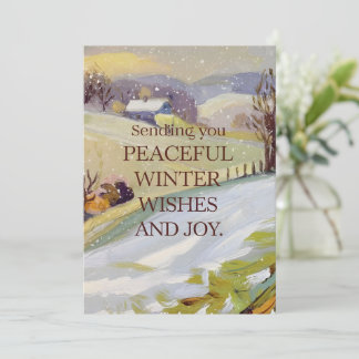 Vredige winter - Kerstkaart