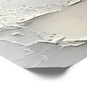 Vredige Winter River bij zonsopgang, getextureerd Poster (Hoek)