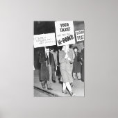 Vreedzaam Koude Oorlog Protest 1950 Canvas Afdruk (Voorkant)