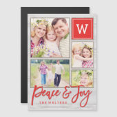 Vreedzaam Monogram Vakantie Magneet (Voorkant / Achterkant)