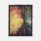 Vreedzaam pad fleece deken (Voorkant)