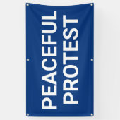 Vreedzaam Protest Spandoek (Verticaal)