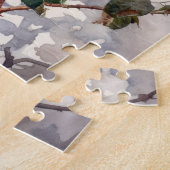 Vreedzaam Roos in de Waterverf van Bloom Legpuzzel (Zijkant)