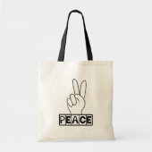 Vreedzaam teken tote bag (Voorkant)