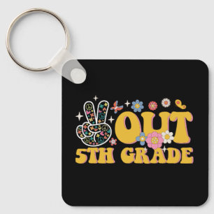 Vreedzaam uit de 5e klas, groovy laatste schooldag sleutelhanger