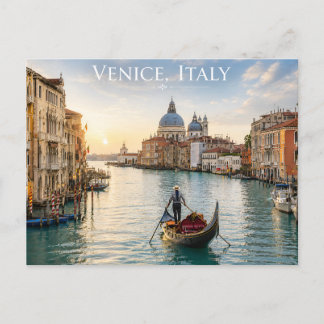 Vreedzaam Venetië Italië Zonsopgang Reizen Briefkaart