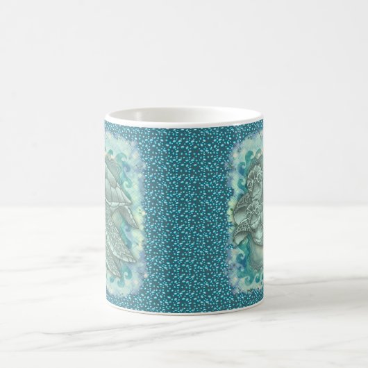 Vreedzaam Zee Turtles mok (Center)