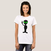 Vreedzame Alien T-shirt (Voorkant volledig)